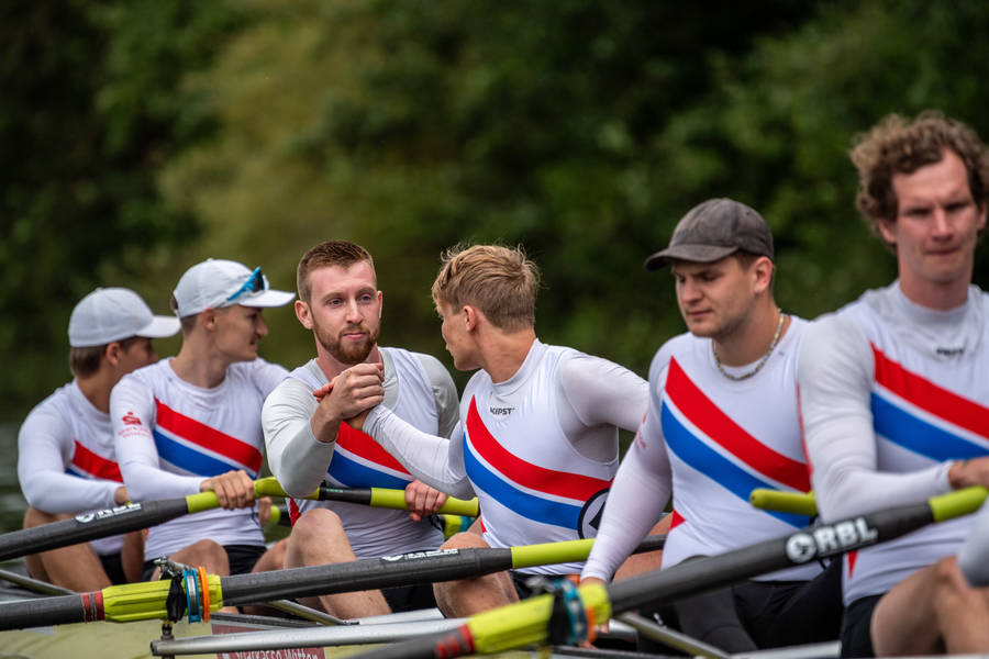 v.l.: Arne Irmai, Linus Schermuly, Yannick Naumann, Henri Deutscher, Caspar Stott, Benjamin Daumann