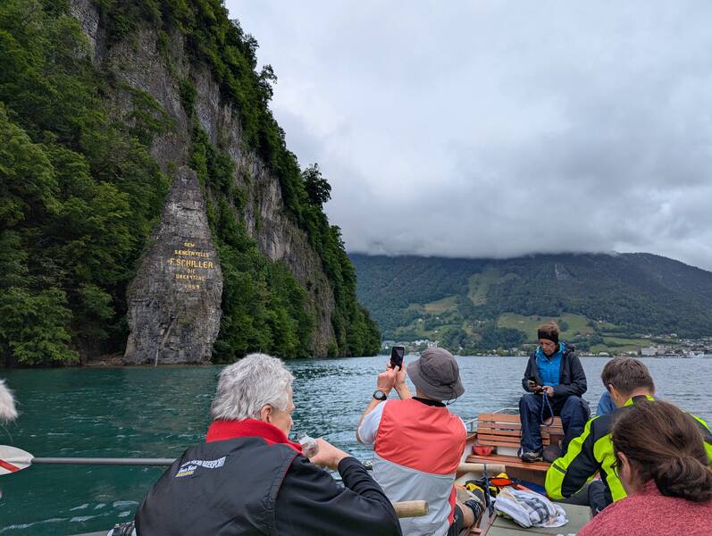 Eine tolle Aussicht auf dem Vierwaldstättersee genossen die Teilnehmerinnen und Teilnehmer.