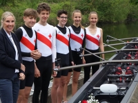 Kinderriege vlnr. Bettina Mattukat Max Händel Lukas Albrecht Christian Solomov Amelie und Lea-Sophie Lehde